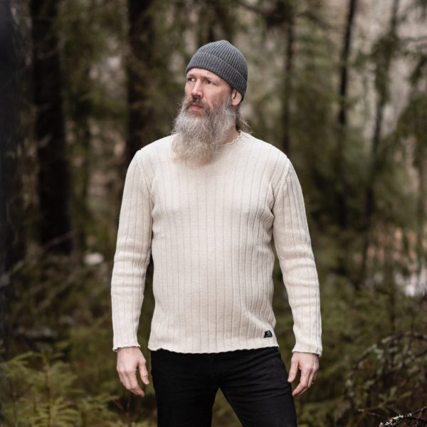 Pullover, Merino Wool, Natural Online Sale