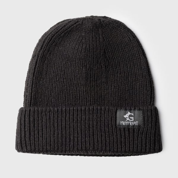 Grimfrost Watch Cap, Black Merino Wool Online now - Image 3