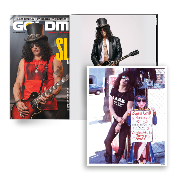 GOLDMINE x SLASH APR MAY 2022 ALTERNATE COVER ISSUE WITH HAND-NUMBERED SLIPCASE & EXCLUSIVE PHOTO PRINT - LIMITED TO 200 For Discount